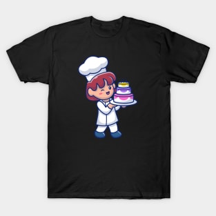 Cute female chef T-Shirt